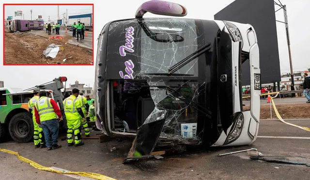 Accidente en la Panamericana Sur deja muertos y heridos. Foto: LR