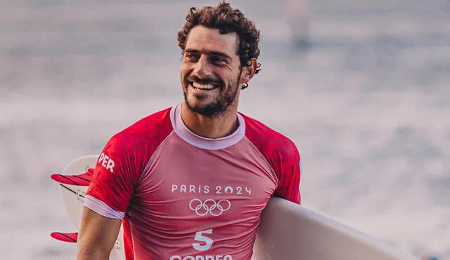 Alonso Correa compite en sus primeros Juegos Olímpicos. Foto: ISA Surfing