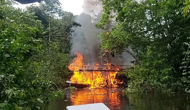 Amazonía peruana sufre constantemente a causa de la minería ilegal. Foto: PNP