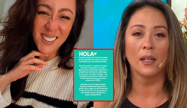 Cathy Sáenz publicó un comunicado en sus redes sociales. Foto: Composición LR/Captura/Instagram/Captura/Latina - Video: La República