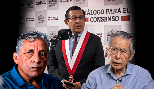 Eduardo Salhuana se pronuncia sobre el partido de Antauro Humala y la pensión vitalicia a Alberto Fujimori. Foto: composición La República