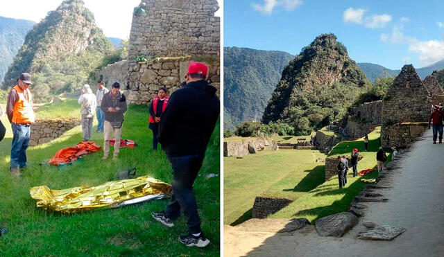 Pese a los esfuerzos del personal médico, el turista terminó fallecido en el sitio arqueológico. Foto: composición LR/cortesía/Vladimir Calvo