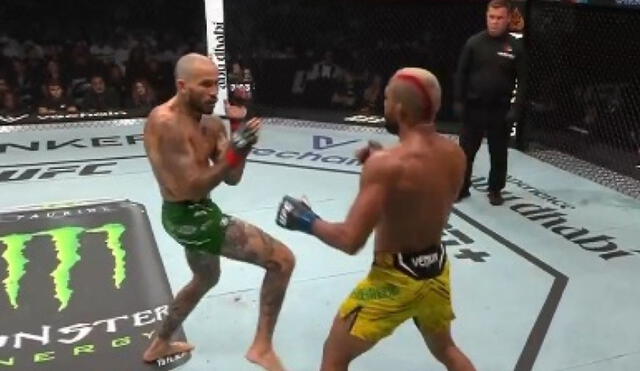 Chito Vera y Deiveson Figueiredo se enfrentaron en la antepenúltima pelea de este UFC Fight Night 166. Foto: captura de Disney Plus | Video: UFC