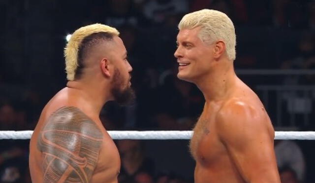 Cody Rhodes y Solo Sikoa sostuvieron un gran combate en la estelar de WWE SummerSlam 2024. Foto: captura de Peacock