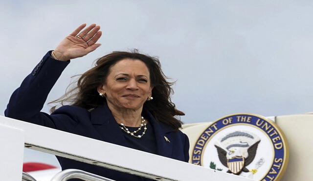 Kamala Harris tiene una gran conexión con los jóvenes afroamericanos y latinos en EEUU. Foto: AFP