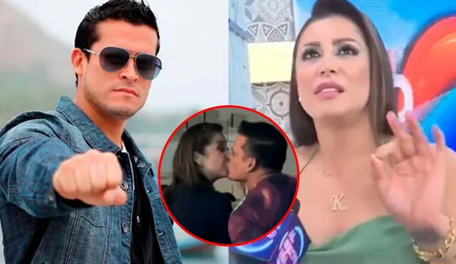 Karla Tarazona y Christian Domínguez se dieron un tierno beso hace unos días. Foto: Composición LR/Captura/Instagram/Captura/Panamericana/Captura/ATV