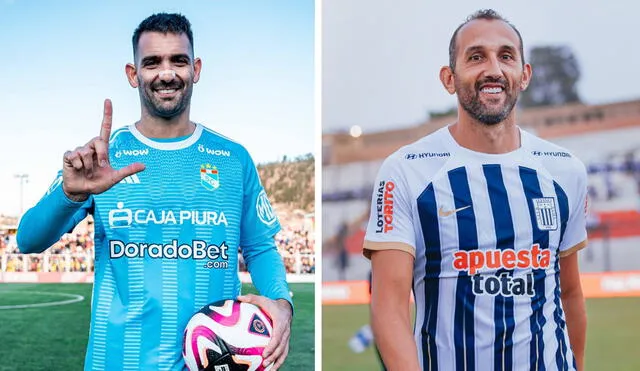 Martín Cauteruccio y Hernán Barcos son los '9' titulares en sus respectivos clubes. Foto: composición de LR/Sporting Cristal/Alianza Lima