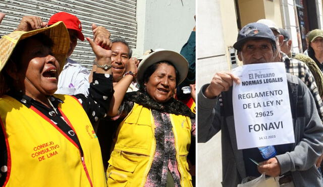 Los integrantes de la lista de Reintegro 1 del Fonavi se empezó a abonar en abril. Foto: Andina