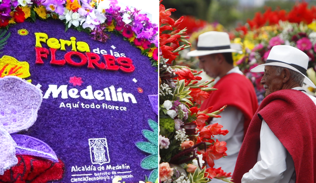 La Feria de las Flores cuenta con actividades como exposiciones, conciertos y el desfile de silleteros. Foto: Composición LR/Alcaldía de Medellín/Minuto30