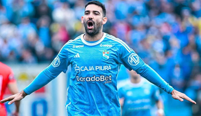 Martín Cauteruccio viene dando la hora con Cristal en la Liga 1 2024. Foto: Twitter Sporting Cristal