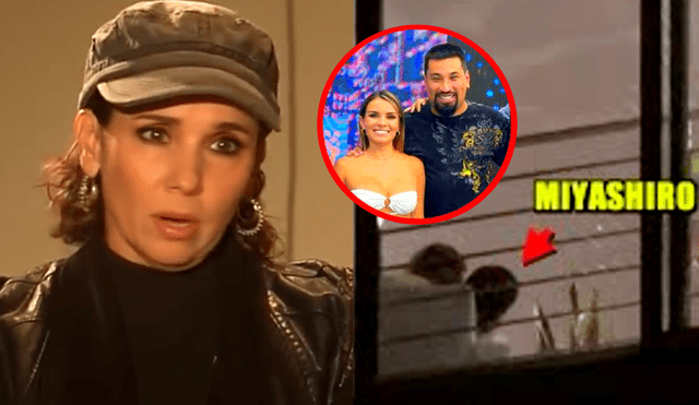 Érika Villalobos no confirmó si ya se divorció de Aldo Miyashiro. Foto: composición LR/YouTube/Milagros Leiva/ATV/Difusión - Video: Facebook/Milagros Leiva