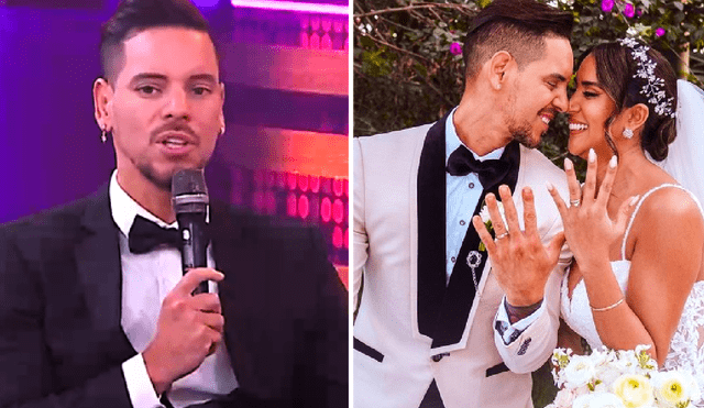 Anthony Aranda se casó por civil con Melissa Paredes el último sábado 3 de agosto. Foto: composición LR/América TV/Instagram/Melissa Paredes - Video: América TV