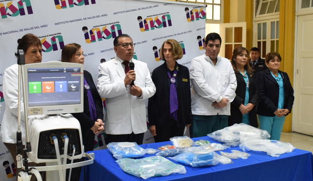 INSN Breña recibe ventilador mecánico que beneficiará a niños con cáncer