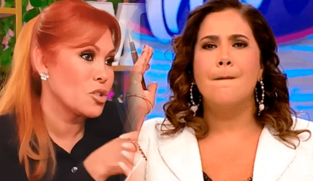 Magaly Medina realizó un comentario sobre la conductora de ATV, Andrea Llosa. Foto: composición LR/difusión/captura de pantalla/atv