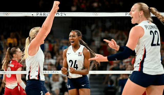 Estados Unidos tiene la oportunidad de llegar a la semifinal si logra vencer a Polonia por el vóley femenino. Foto: AFP