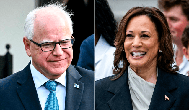 Kamala Harris seleccionó al gobernador de Minnesota, Tim Walz, como su compañero de fórmula para la candidatura presidencial, aunque aún no lo ha llamado formalmente para ofrecerle el puesto, según CNN. Foto: AFP