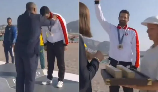 Stefano Peschiera consiguió la primera medalla de bronce en la historia del Perú en los Juegos Olímpicos. Foto: composición LR/captura de Claro Sports