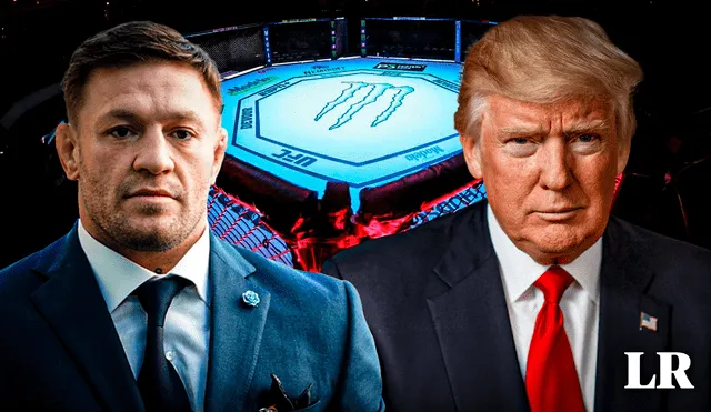 Conor McGregor atacó a Donald Trump tras no apoyar a los luchadores estadounidenses. Foto: Composición LR