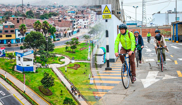 San Juan de Lurigancho ha desarrollado una red de ciclovías para mejorar la movilidad urbana y fomentar el uso de la bicicleta. Foto: composición LR/difusión