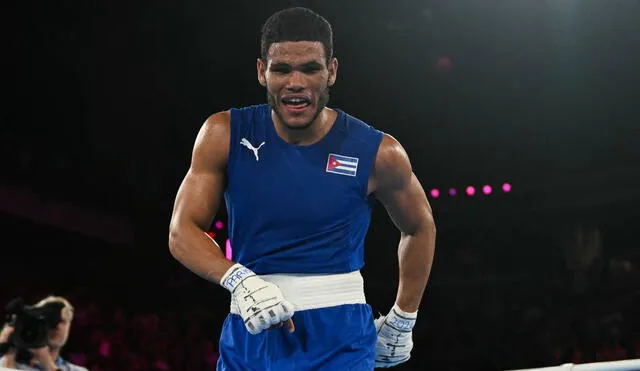 Erislandy Álvarez suma el segundo oro para Cuba en los Juegos Olímpicos París 2024. Foto: AFP