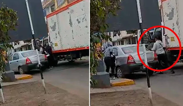 Ciudadanos que se encontraban en el lugar del secuestro en el paradero las fresas corroboraron el acto delictivo. Foto: composición LR/difusión Ciudadanos que se encontraban en el lugar del secuestro en el paradero las fresas corroboraron el acto delictivo. Foto: composición LR/difusión