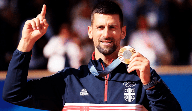 Novak Djokovic y su firme postura con su el dinero obtenido tras ganar medalla olímpica. Foto: difusión