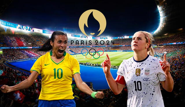 Estados Unidos vs. Brasil HOY: este es el marcador del Team USA en la final de fútbol femenino en París 2024Foto: composición LR/Olympics/efeminista/goal