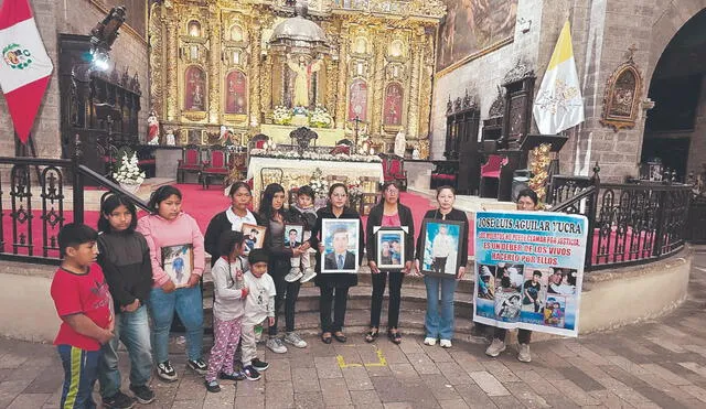 Voz. Familiares de los fallecidos en Ayacucho exigen prisión preventiva para que los investigados no huyan como el policía acusado de la muerte de Rosalino Flores. Foto: Yanina Arteaga