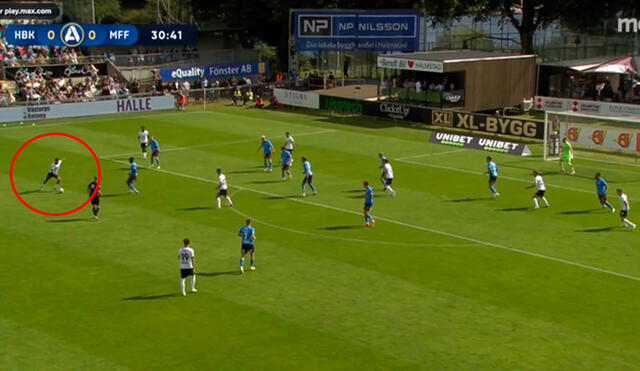 Sergio Peña renovó con Malmo tras rumores con Alianza Lima. Foto: captura de HBO.