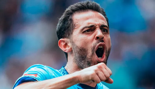 Bernardo Silva anotó el gol del City al último minuto. Foto: X/Manchester City