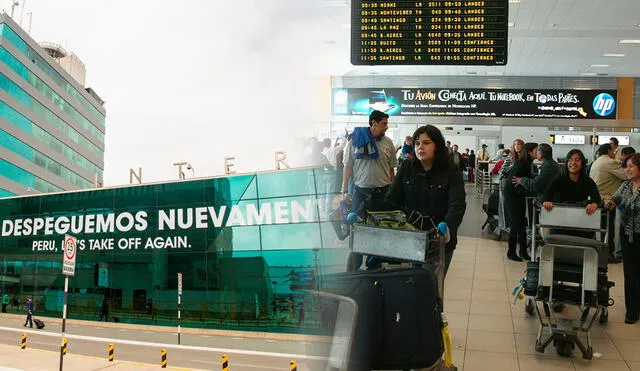 Vive la experiencia de simular ser un pasajero en el nuevo Aeropuerto Jorge Chávez. Foto: Composición LR/Andina.