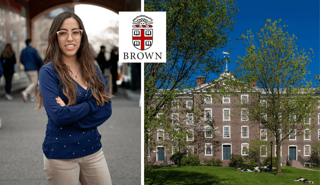 Cuando era más joven, Valeria creía que era imposible estudiar en Estados Unidos, ya que no podría costear sus estudios universitarios. Foto: composición LR/Universidad de Brown