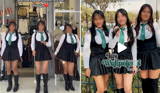 "Merecemos respeto", indicaron estudiantes en clip viral. Foto: composición LR/ Walipoleras oficial/ TikTok