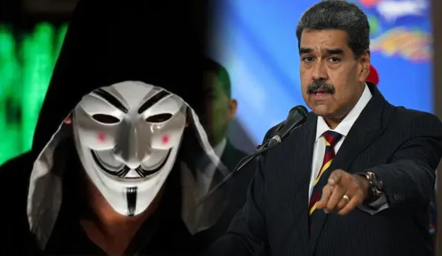 Anonymous amenaza con vaciar las cuentas bancarias de Nicolás Maduro y de Diosdado Cabello. Foto: composición LR/Difusión.