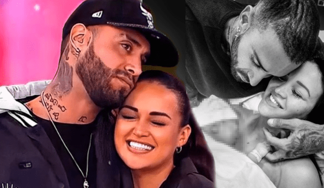 Famosos hicieron llegar sus felicitaciones a Angie Arizaga y Jota Benz por el nacimiento de su bebé.  Foto: composición LR/Instagram/América TV/Angie Arizaga - Video: Instagram/Angie Arizaga