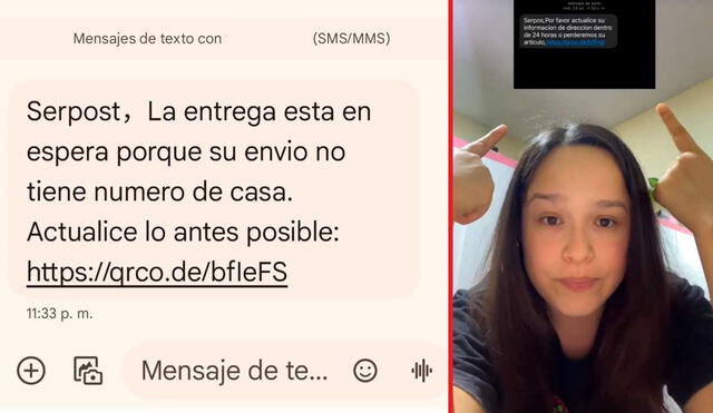 No ingreses a estos falsos enlaces que envían por SMS. Foto: La República / dayannabazann