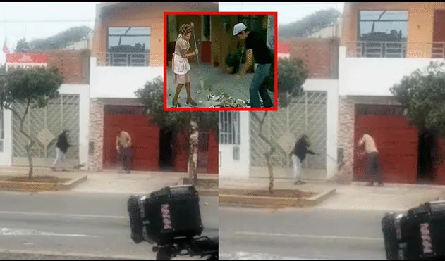 Una curiosa escena protagonizada por dos vecinos en Perú se hizo viral. Foto: composición LR/TikTok