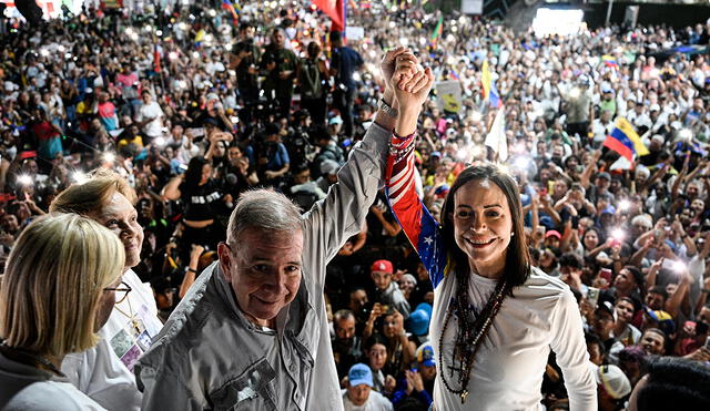 De acuerdo con el Comando Venezuela, Edmundo González ganó las elecciones con el  67% de votos. Foto: AFP