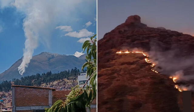 Incendio en Huaraz. Foto: redes sociales