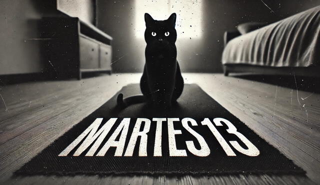 Así como el gato negro, el martes 13 es sinónimo de mala suerte. Foto: IA