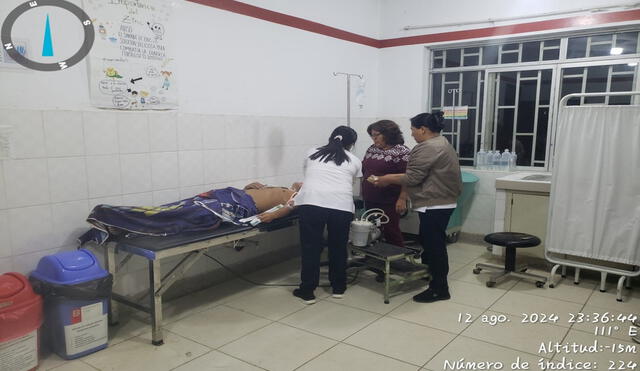 Joven es atendido en centro de salud y autoridades investigan el caso. Foto: Almendra Ruesta