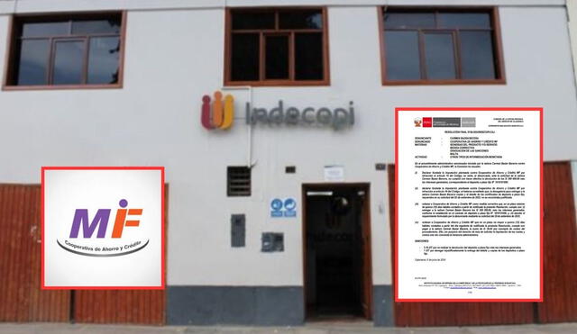 La Cooperativa de ahorro y crédito MF, sancionada por Indecopi, tiene su sede principal en Cajamarca. Foto: Indecopi/MF