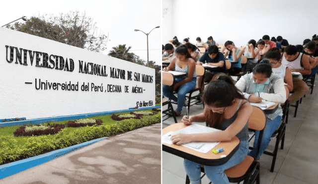 Miles de estudiantes se preparan para el examen de admisión de la UNMSM en octubre próximo. Foto: composición (Andina).