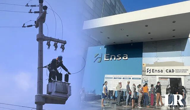 ENSA emitió comunicados para advertir los nuevos cortes de energía eléctrica en Lambayeque. Foto: composición LR/ENSA