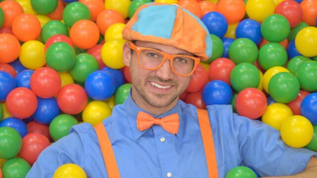 Stevin John  se puso el traje de Blippi por primera vez el 18 de febrero de 2014 en un video de YouTube. Foto: difusión