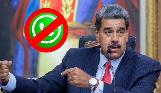 Nicolás Maduro ha censurado a varias redes sociales, entre ellas WhatsApp y X. Foto: composición LR/Difusión.