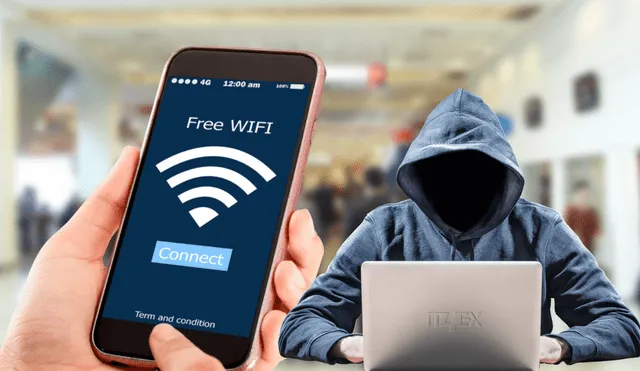 El principal riesgo de las redes Wifi públicas radica en su falta de seguridad. Foto: Composición LR | Cuadernos de Seguridad.