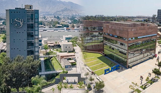 Estas son las 3 mejores universidades privadas del Perú: según ranking de Webometrics 2024. Foto: composición LR/ PUCP / USIL