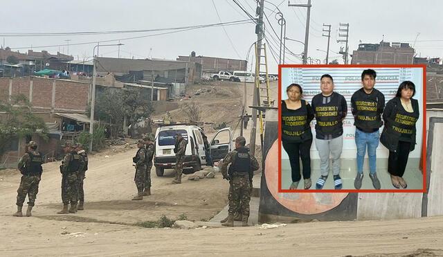 Detectives de la Policía allanaron cuatro inmuebles en la ciudad de Trujillo. Foto: composición LR/Claudia Beltrán/Cortesía