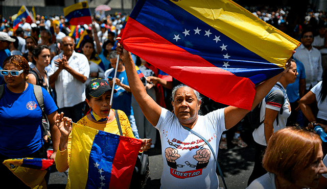 La convocatoria se extendió por todo el mundo, reflejando el éxodo venezolano de casi 8 millones de personas, desde Colombia hasta Australia, pasando por Estados Unidos, Europa y Asia. Foto: AFP